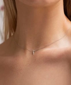 Astridandmiyu Sale Mystic Spike Necklace In Silver