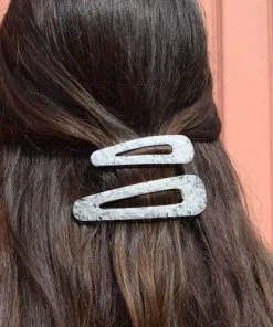 Astridandmiyu Large Aventurine Resin Hair Clip