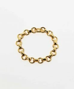Astrid & Miyu Fused Chain Bracelet In Gold New In
