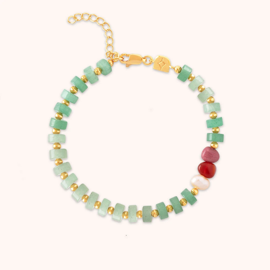 Astrid & Miyu Ocean Beaded Bracelet In Gold New In 3 Astrid & Miyu Ocean Beaded Bracelet In Gold New In