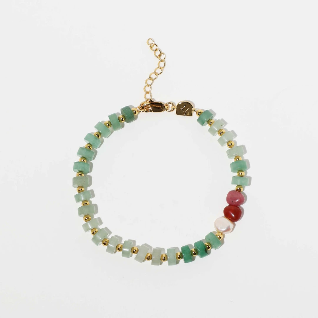 Astrid & Miyu Ocean Beaded Bracelet In Gold New In 5 Astrid & Miyu Ocean Beaded Bracelet In Gold New In
