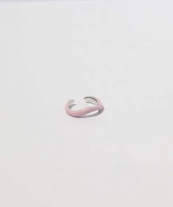 Astrid & Miyu Wave Pink Enamel Ear Cuff In Silver New In 8 Astrid & Miyu Wave Pink Enamel Ear Cuff In Silver New In