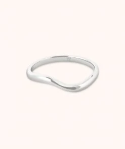 Astrid & Miyu Wave Ring In Silver