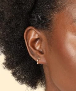 Astrid & Miyu New In Cosmic Star 6.5mm Hoop In Gold