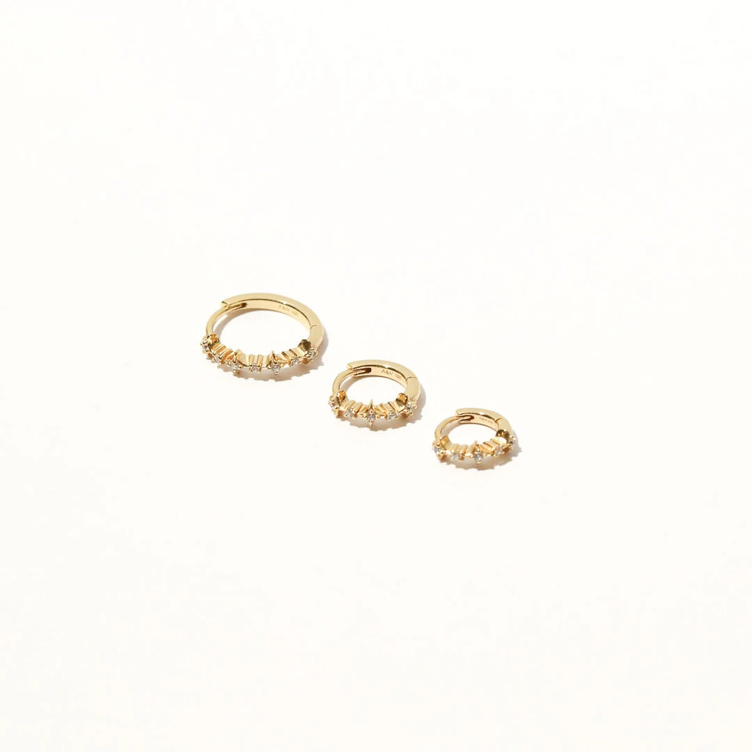 Astrid & Miyu New In Cosmic Star 6.5mm Hoop In Gold 6 Astrid & Miyu New In Cosmic Star 6.5mm Hoop In Gold