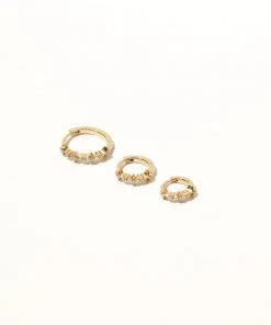 Astrid & Miyu Cosmic Star 8mm Hoop In Gold New In