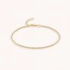 Astrid & Miyu New In Rope Chain Anklet In Gold