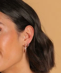 Astrid & Miyu New In Essential 8mm Hoop In Rose Gold