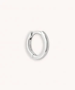 Astrid & Miyu Essential 8mm Hoop In Silver