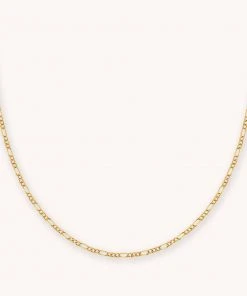 Astrid & Miyu Figaro Chain Necklace In Gold New In