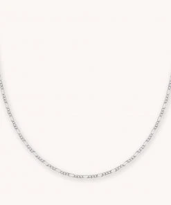 Astrid & Miyu New In Figaro Chain Necklace In Silver