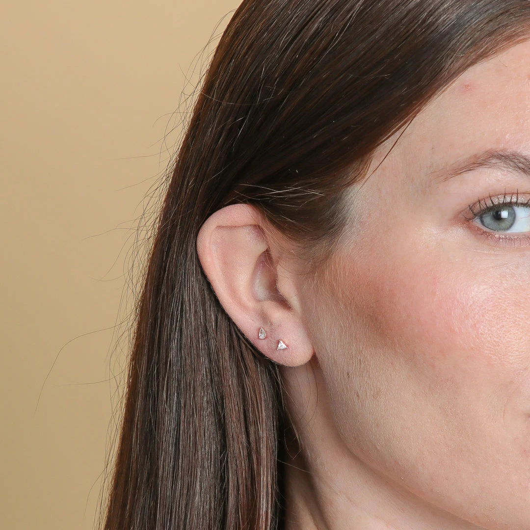 Astrid & Miyu Pear Crystal Stud Earrings In Rose Gold New In 6 Astrid & Miyu Pear Crystal Stud Earrings In Rose Gold New In