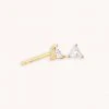 Astrid & Miyu Triangle Crystal Stud Earrings In Gold New In 2 Astrid & Miyu Triangle Crystal Stud Earrings In Gold New In