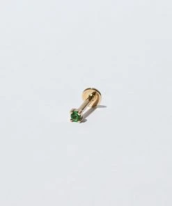 Astrid & Miyu New In Tsavorite Claw Set Piercing Stud In Solid Gold 7 Astrid & Miyu New In Tsavorite Claw Set Piercing Stud In Solid Gold