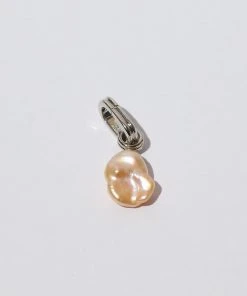 Astrid & Miyu Pearl Pendant Charm In Silver New In 9 Astrid & Miyu Pearl Pendant Charm In Silver New In