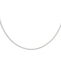 Astrid & Miyu Snake Chain Necklace In Silver Necklaces