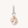 Astrid & Miyu Pearl Pendant Charm In Silver New In 2 Astrid & Miyu Pearl Pendant Charm In Silver New In