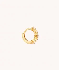 Astrid & Miyu New In Cosmic Star 6.5mm Hoop In Gold