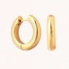 Astrid & Miyu New In Bold Medium Hoops In Gold