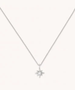 Astrid & Miyu Twilight Star Pendant Necklace In Silver New In