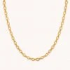Astrid & Miyu Open Link Chain Necklace In Gold 1 Astrid & Miyu Open Link Chain Necklace In Gold