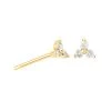 Astridandmiyu Best Sellers Triple Crystal Stud Earrings In Gold 2 Astridandmiyu Best Sellers Triple Crystal Stud Earrings In Gold