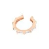 Astridandmiyu Baguette Crystal Ear Cuff In Rose Gold