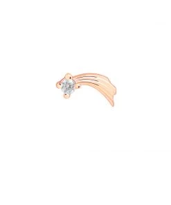 Astridandmiyu Sale Shooting Star Barbell In Rose Gold