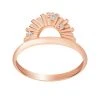 Astridandmiyu Sale Sunbeam Crystal Ring In Rose Gold