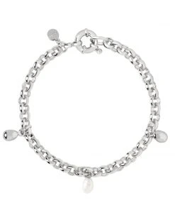 Astridandmiyu Illume Pebble Charm Bracelet In Silver Sale