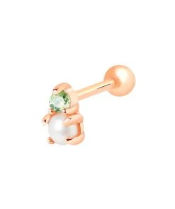 Astridandmiyu Gleam Barbell In Rose Gold Sale