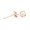 Astrid & Miyu Gleam Crystal Stud Earrings In Rose Gold Sale