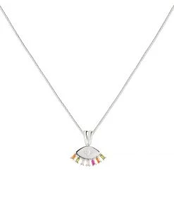 Astridandmiyu Sale Iris Pendant Necklace In Silver