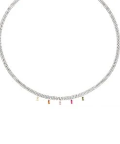 Astridandmiyu Spectrum Necklace In Silver Sale