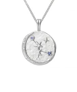 Astrid & Miyu Cancer Zodiac Pendant Necklace In Silver Zodiac Necklaces 10 Astrid & Miyu Cancer Zodiac Pendant Necklace In Silver Zodiac Necklaces