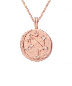 Astrid & Miyu Zodiac Necklaces Libra Zodiac Pendant Necklace In Rose Gold 11 Astrid & Miyu Zodiac Necklaces Libra Zodiac Pendant Necklace In Rose Gold