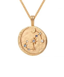 Astrid & Miyu Scorpio Zodiac Pendant Necklace In Gold 12 Astrid & Miyu Scorpio Zodiac Pendant Necklace In Gold