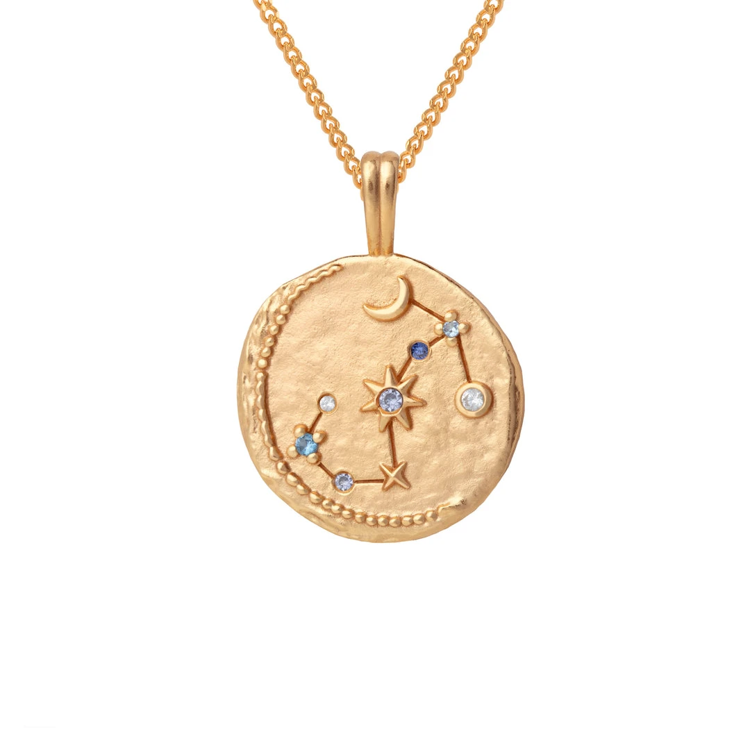 Astrid & Miyu Scorpio Zodiac Pendant Necklace In Gold 5 Astrid & Miyu Scorpio Zodiac Pendant Necklace In Gold