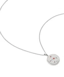 Astrid & Miyu Aries Zodiac Pendant Necklace In Silver 13 Astrid & Miyu Aries Zodiac Pendant Necklace In Silver