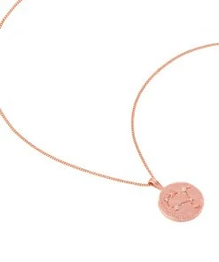 Astrid & Miyu Gemini Zodiac Pendant Necklace In Rose Gold 12 Astrid & Miyu Gemini Zodiac Pendant Necklace In Rose Gold