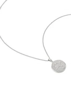 Astrid & Miyu Gemini Zodiac Pendant Necklace In Silver Zodiac Necklaces 13 Astrid & Miyu Gemini Zodiac Pendant Necklace In Silver Zodiac Necklaces