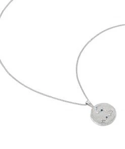 Astrid & Miyu Pisces Zodiac Pendant Necklace In Silver Zodiac Necklaces 13 Astrid & Miyu Pisces Zodiac Pendant Necklace In Silver Zodiac Necklaces