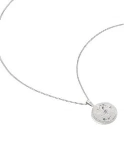 Astrid & Miyu Scorpio Zodiac Pendant Necklace In Silver