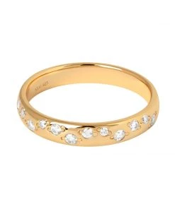 Astrid & Miyu Gleam Ring In Gold Sale