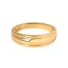Astrid & Miyu Ripple Ring In Gold Sale