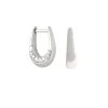 Astrid & Miyu Ara Hoops In Silver 1 Astrid & Miyu Ara Hoops In Silver