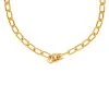Astrid & Miyu Ripple T-Bar Chunky Necklace In Gold Necklaces