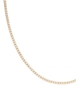 Astrid & Miyu Tennis Chain Necklace In Gold Necklaces