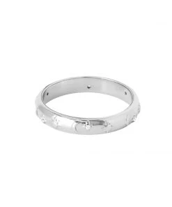 Astrid & Miyu Celestial Band Ring In Silver Rings