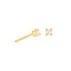 Astridandmiyu Best Sellers Crystal Stud Earrings In Gold